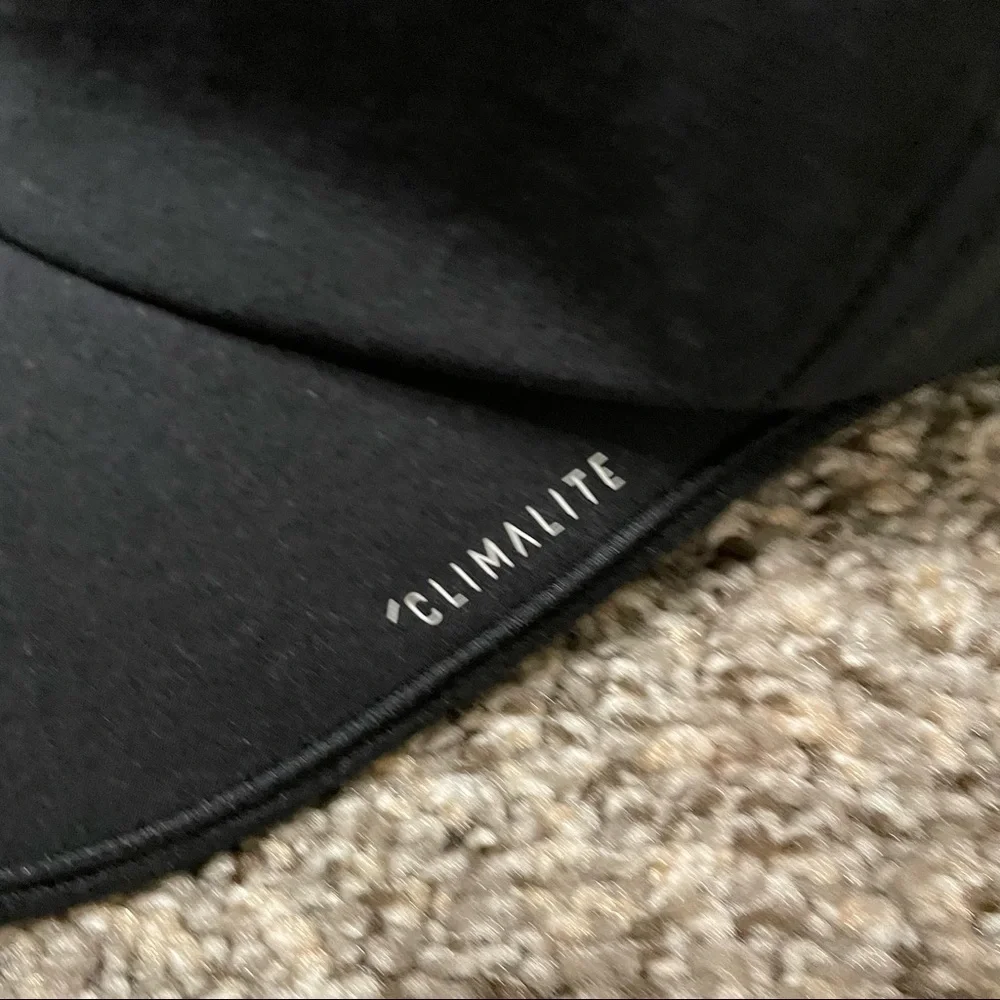 Adidas Climalite baseball cap hat black adjustable lightweight moisture-wicking‎